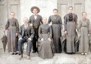 Família de Pietro, colorizada